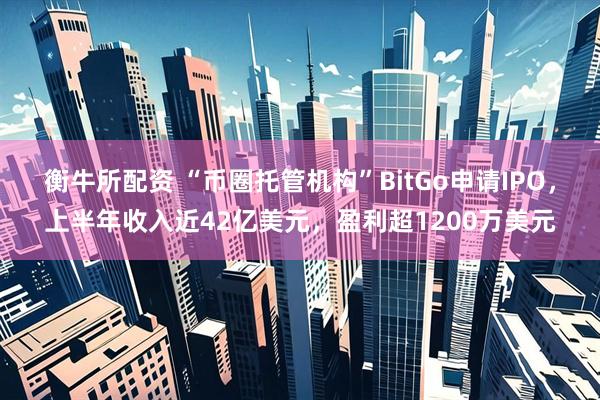 衡牛所配资 “币圈托管机构”BitGo申请IPO，上半年收入近42亿美元，盈利超1200万美元